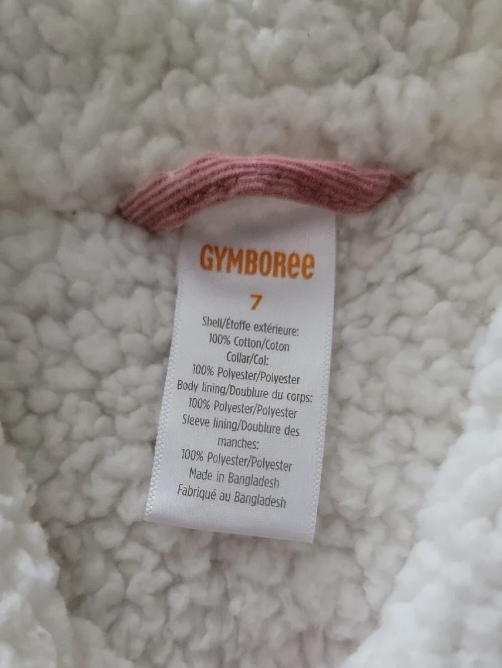 Gymboree Pink Sherpa-Lined Jacket